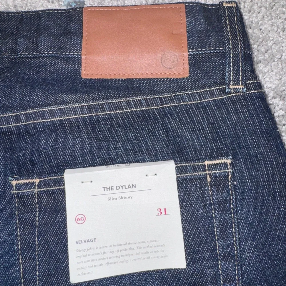 AG Adriano Goldschmied The Dylan Jeans Mens Selvage Slim Skinny Blue 31 NEW